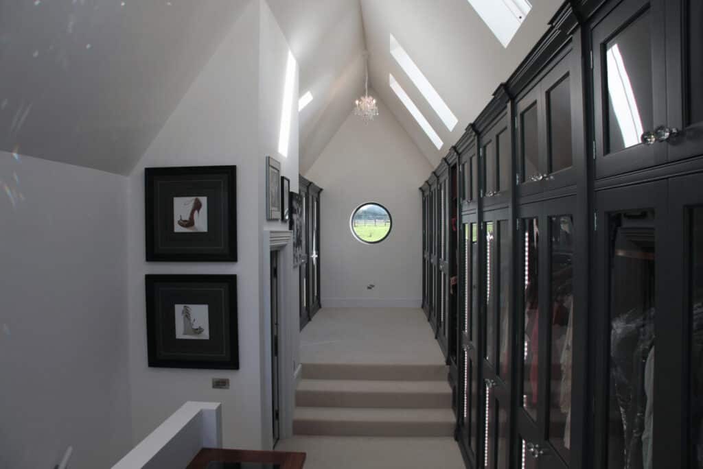Cabinetry on landing