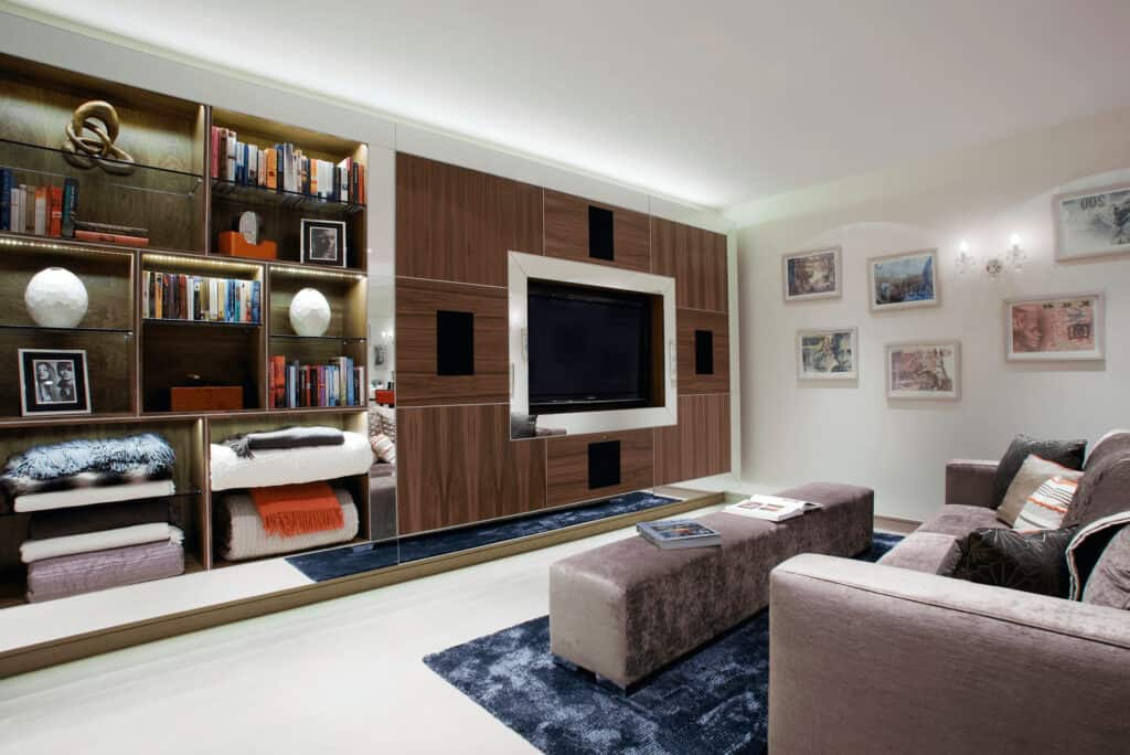 Custom built television cabinet